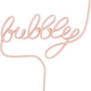 Fancy Drinking Straw with the word Bubbly! Brand New In Package